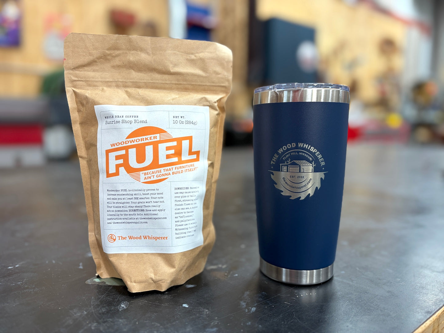 Woodworker Fuel Coffee & Travel Mug Combo