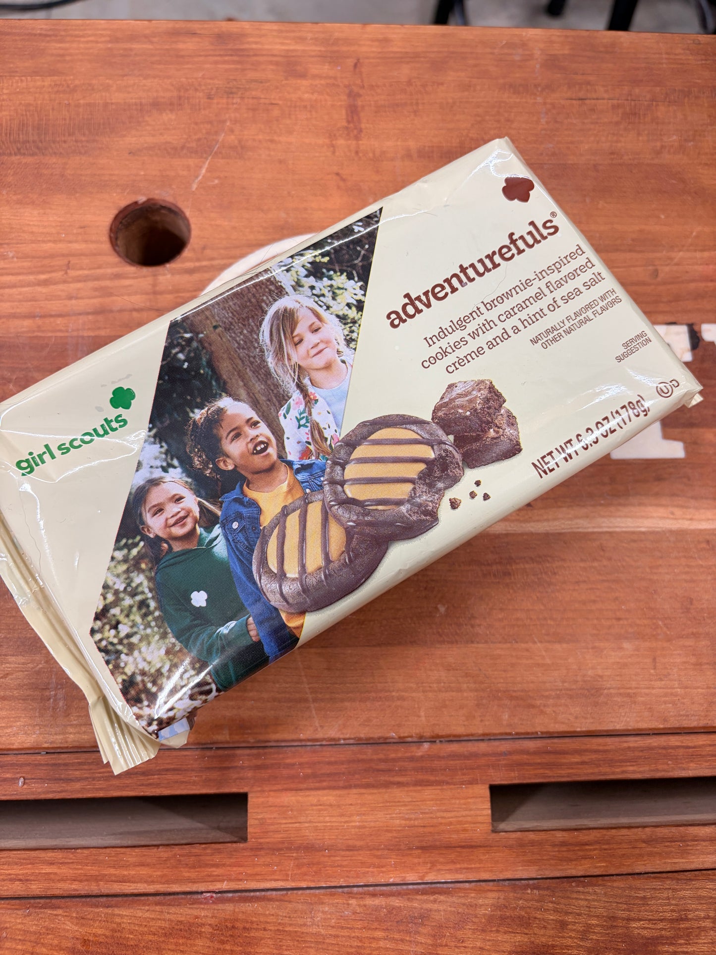 Cookies on a wooden surface