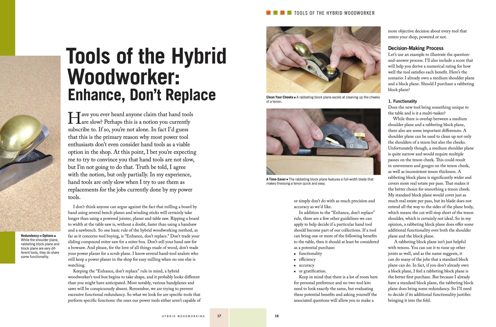 Inside Hybrid Woodworking — Projects